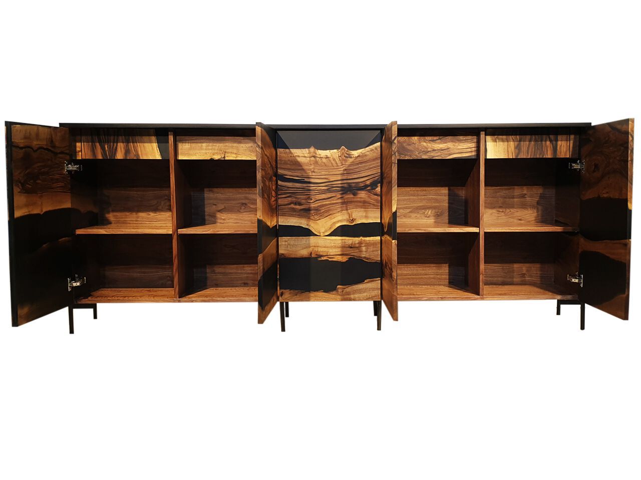 Шкаф из орехового дерева и смолы с распашными дверями Legnor LEG2408756 ARCH-00108510 - Вид №4