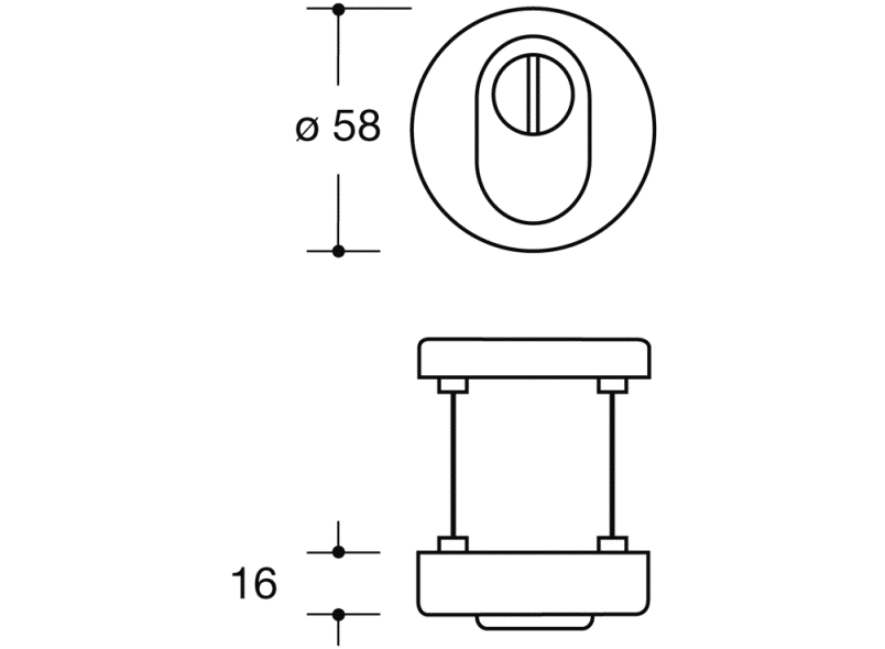 306.23PBESZ Защитная розетка с крышкой цилиндра HEWI System 111 | Polyamid  - Вид №6