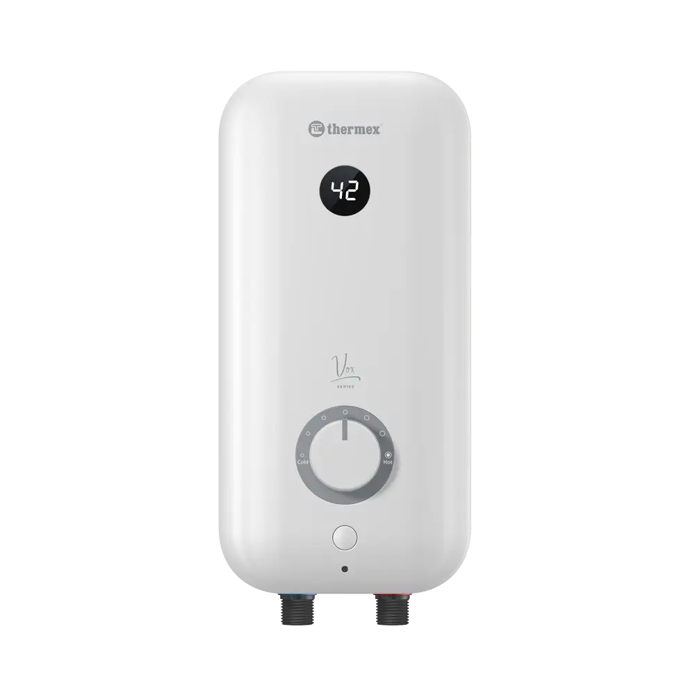 Проточный водонагреватель электрический Thermex Vox 4500 4.5 кВт белый с душевой лейкой STLM-2207711