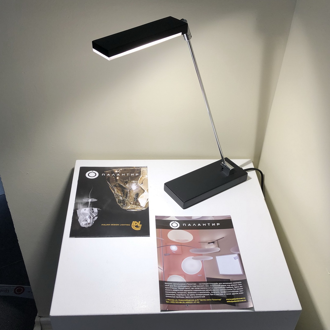 Orion LA 4-1139/1 хром черная лампа настольная 94172 - Вид №1