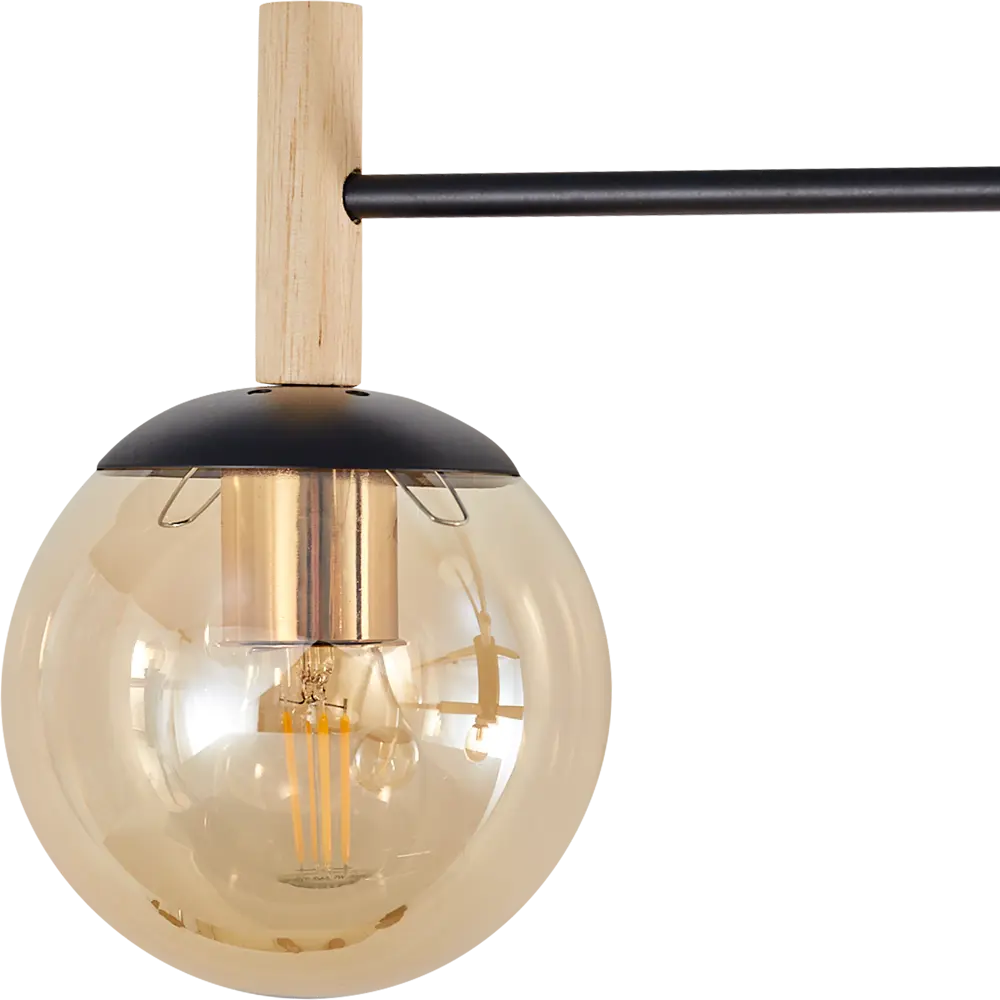 Люстра СЕМЬ ОГНЕЙ Луара — элегантное черно-золотое освещение для просторных интерьеров 85243324 STLM-0060376 - Вид №6