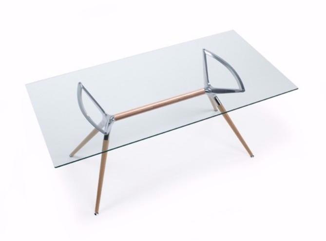 SCAB DESIGN Прямоугольный стол из закаленного стекла Metropolis sun-id-1402333 - Вид №1