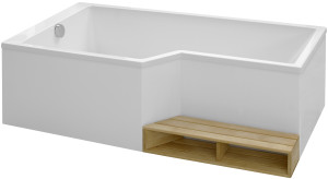 CE6D119L-WPM Душ-ванна, лев. JACOB DELAFON NEO