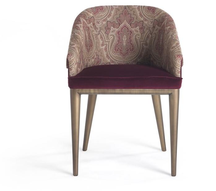 ETRO Home Interiors Мягкое бархатное кресло с подлокотниками  E.pic.132.a  - Вид №1