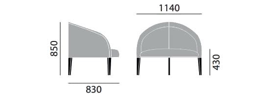 Кожаное кресло с подлокотниками Brunner Cellular ARCH-00117687 - Вид №3