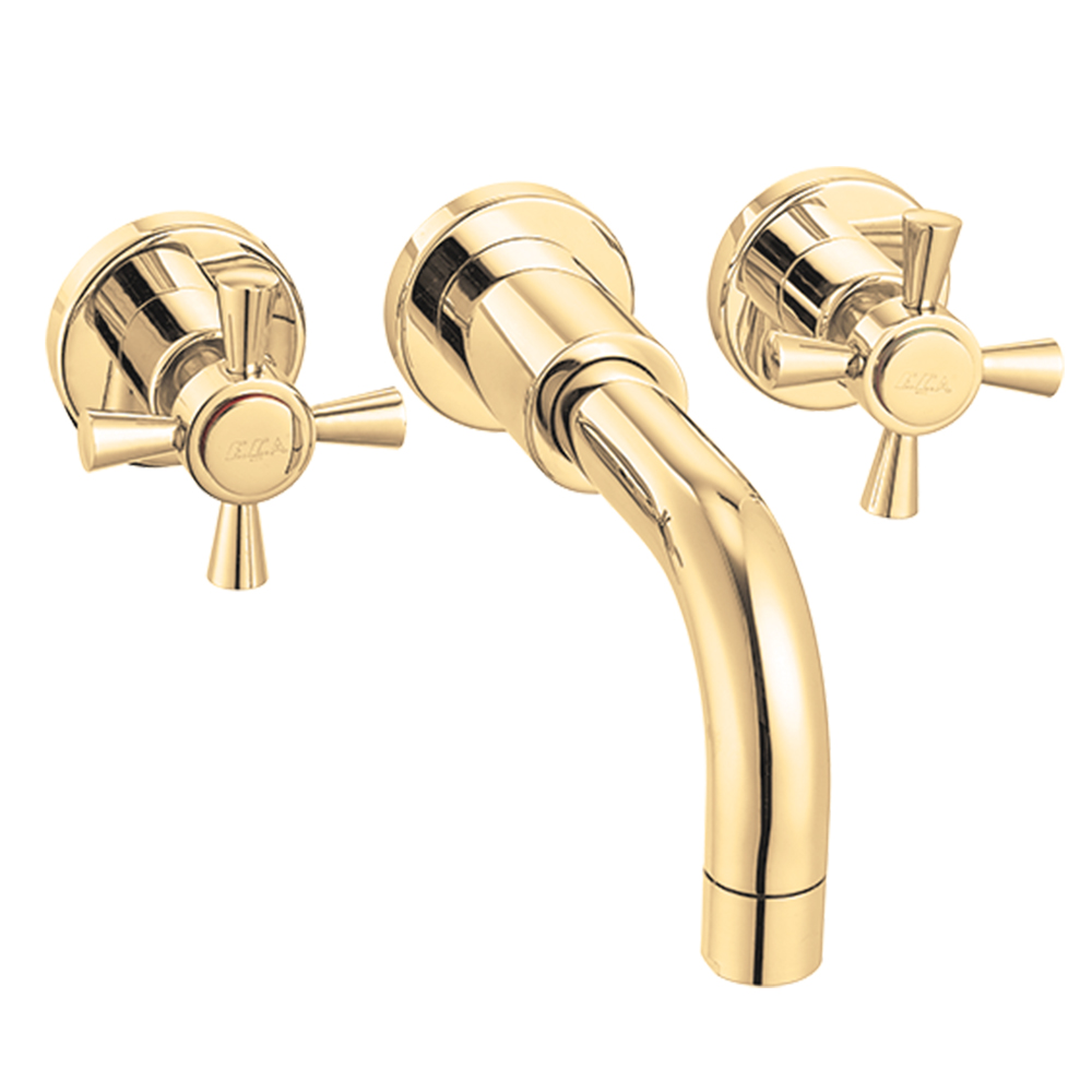 102806029  Смеситель для раковины с аппликацией Quadrille - Gold Look Eca 