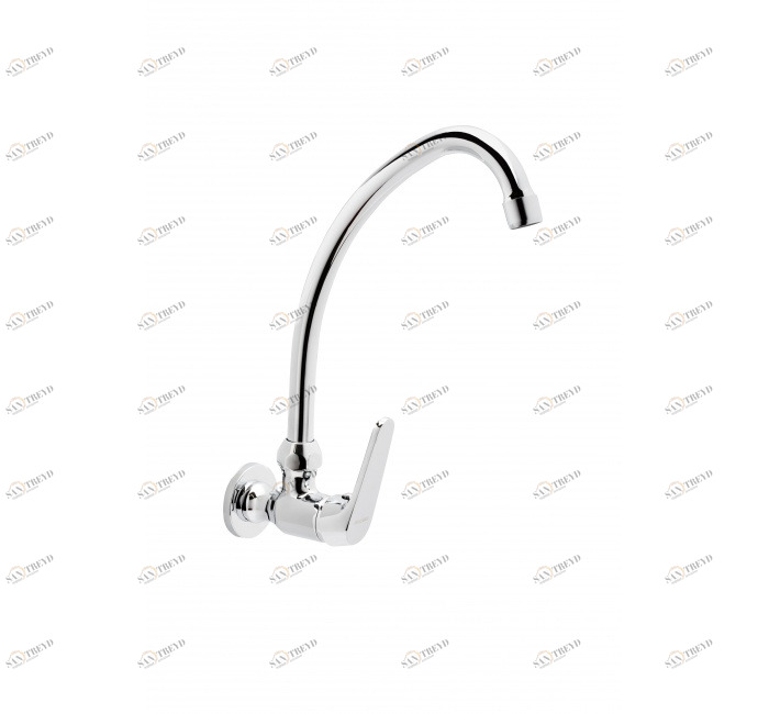 GENEBRE 1005 04 Смеситель для односторонней мойки с высоким изливом, 25 картриджей 