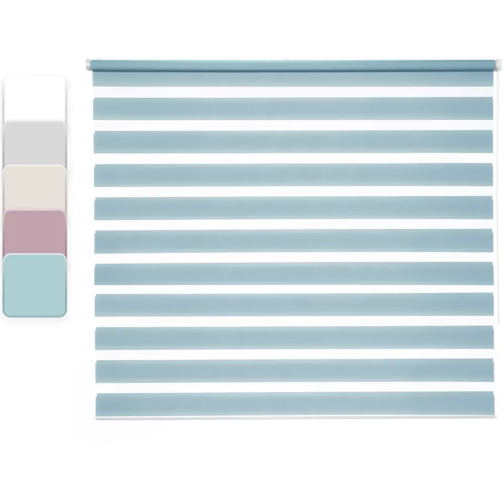INSPIRE Peter - Рулонная штора день-ночь бирюза 160×175 см 85225660 STLM-0060094