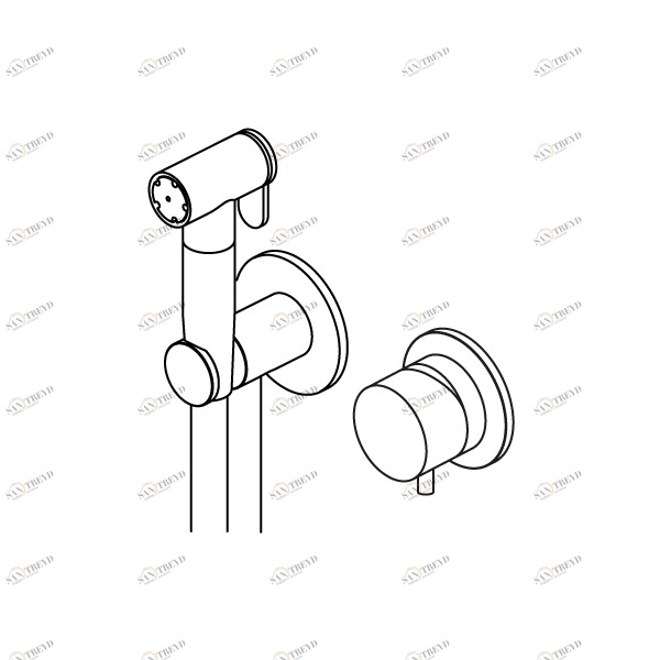 Дополняет. ID013. Водоструйный туалет C Quadrodesign COMPLEMENTS