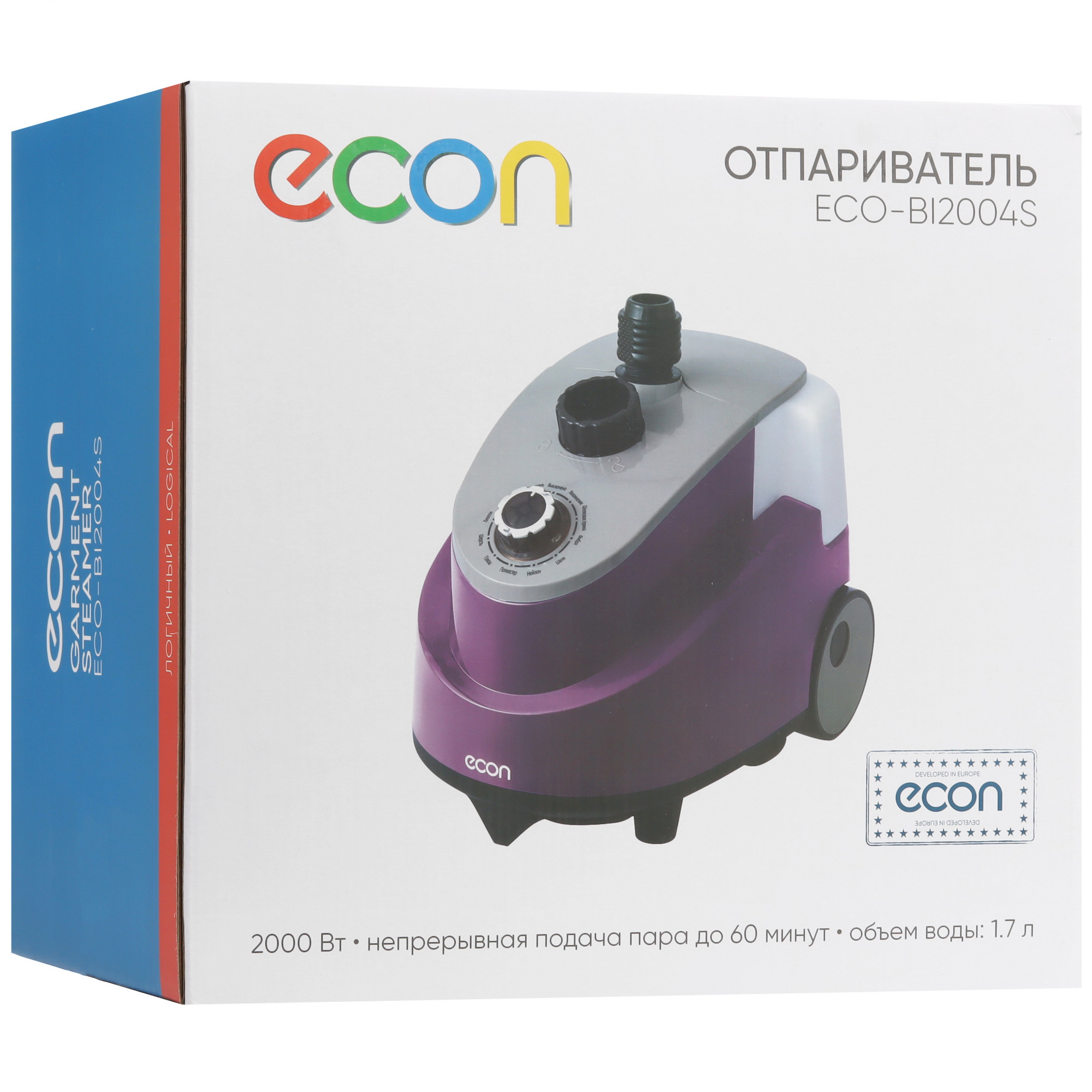 5331707 Отпариватель ECON ECO-BI2004S фиолетовый STDN-0128106 - Вид №11