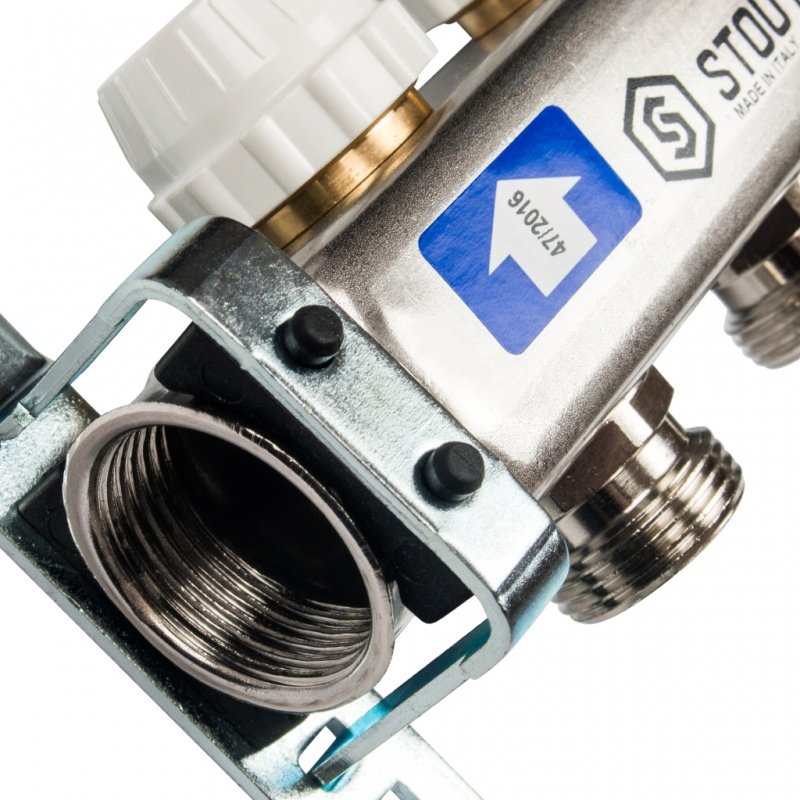 Коллектор из нержавеющей стали на 3 вых. с расходомерами STOUT SMS0917000003 - Вид №2