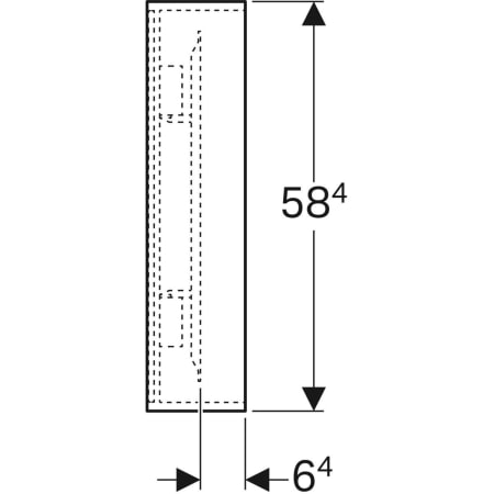 GEBERIT 500.572.JJ.1 Зеркало с подсветкой Geberit Citterio  - Вид №4