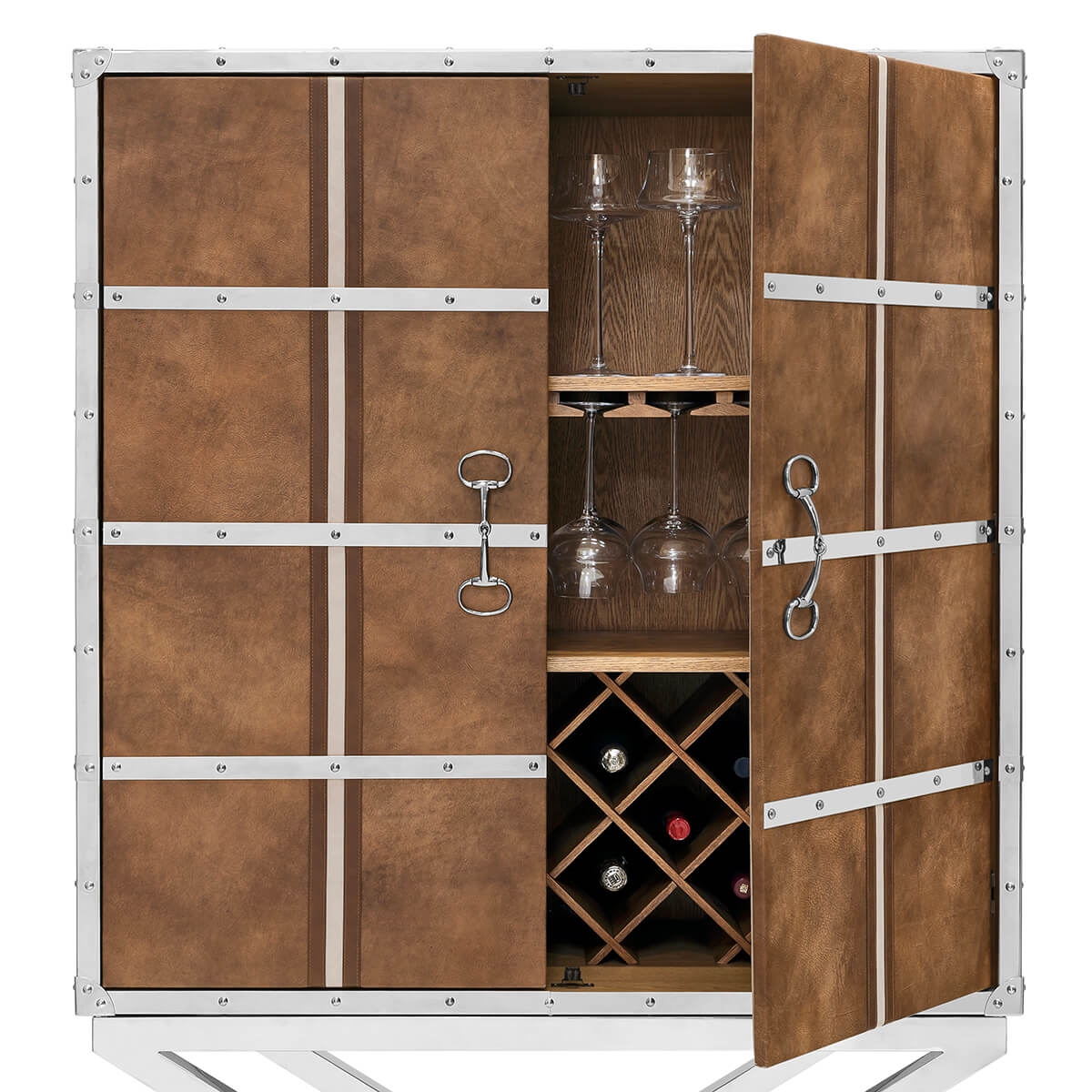 706072-76 ABHIKA ШКАФ MASSY H180 108X48 BROWN  - Вид №2