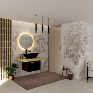 Панорамные обои с цветочными мотивами