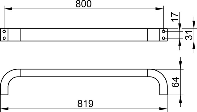 30001010800 Полотенцедержатель KEUCO Edition 300 - Вид №3