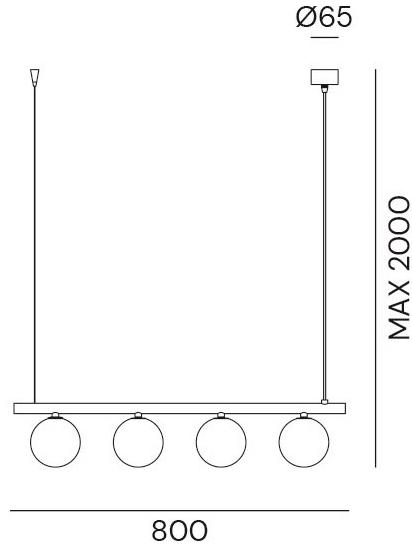 Il Fanale Подвесной светильник из латуни Molecola 275.12.ont - Вид №2