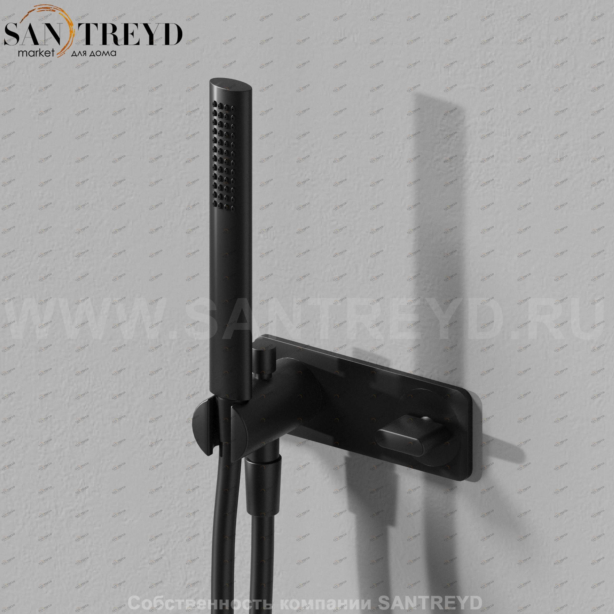 Flaminia NOKE Ручной душ с девиатором черный NK3280 Ceramica Flaminia