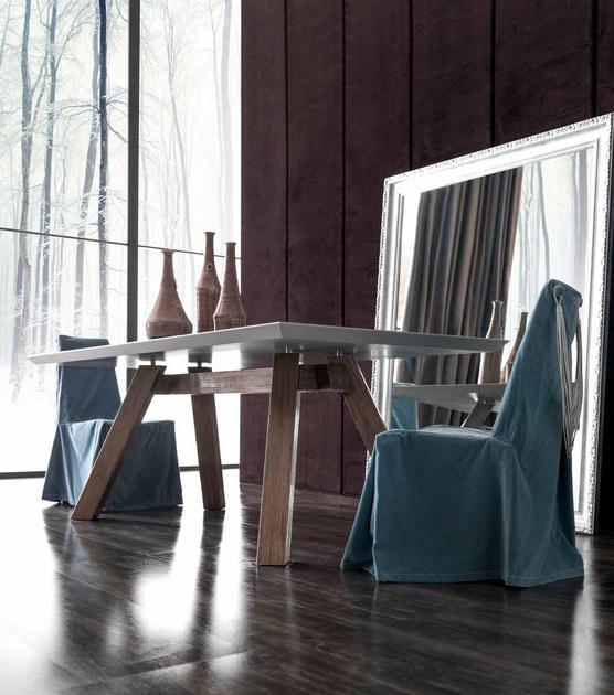 CorteZari Прямоугольный деревянный стол Zoe gold 253-rv - Вид №1