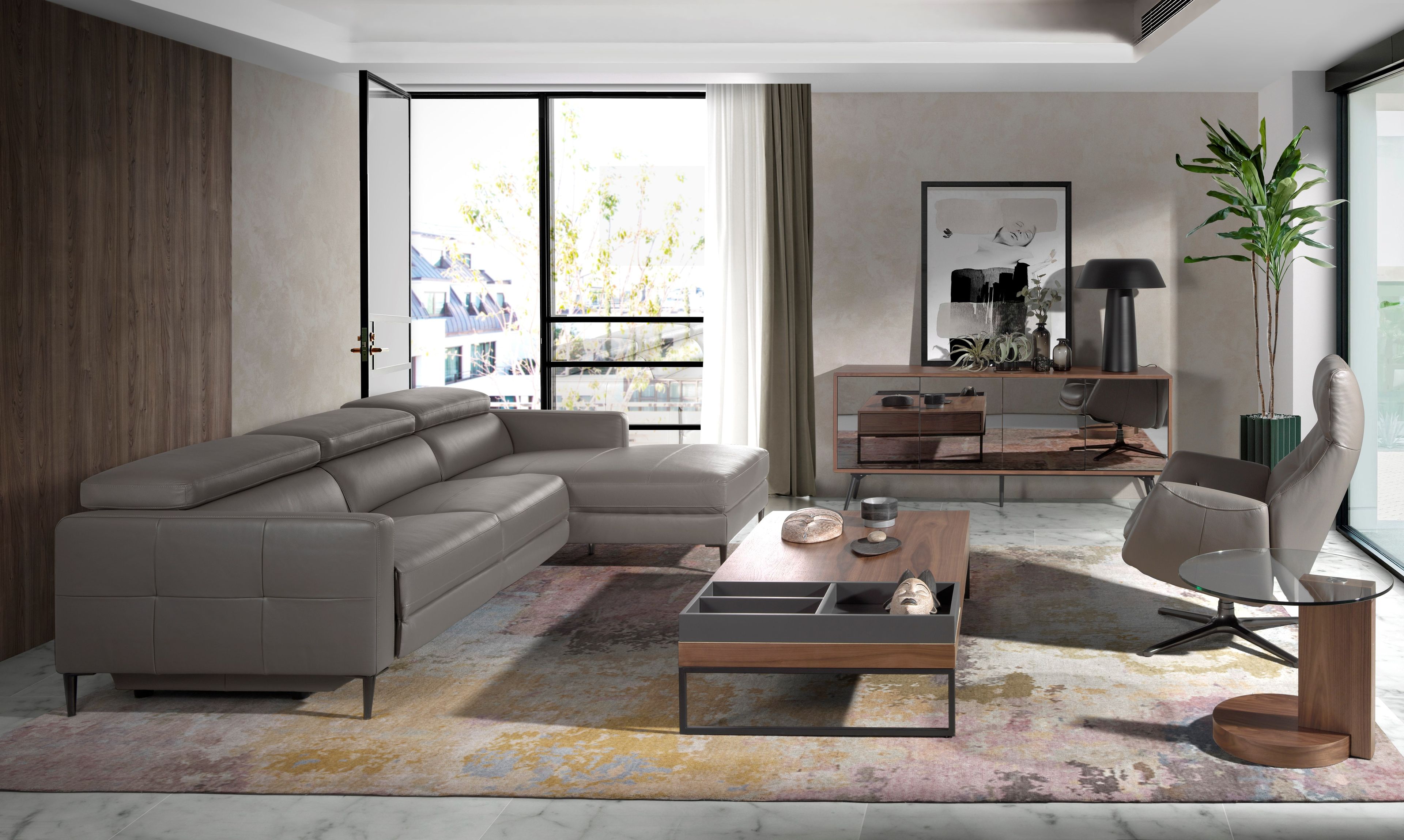 Кожаное вращающееся кресло с подлокотниками Angel Cerda Nature Life ARCH-00147893 - Вид №2