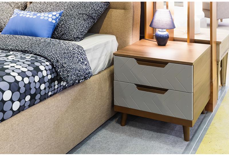 1396 Тумба прикроватная Сканди Грей R-HOME 4009268h_Грей - Вид №2