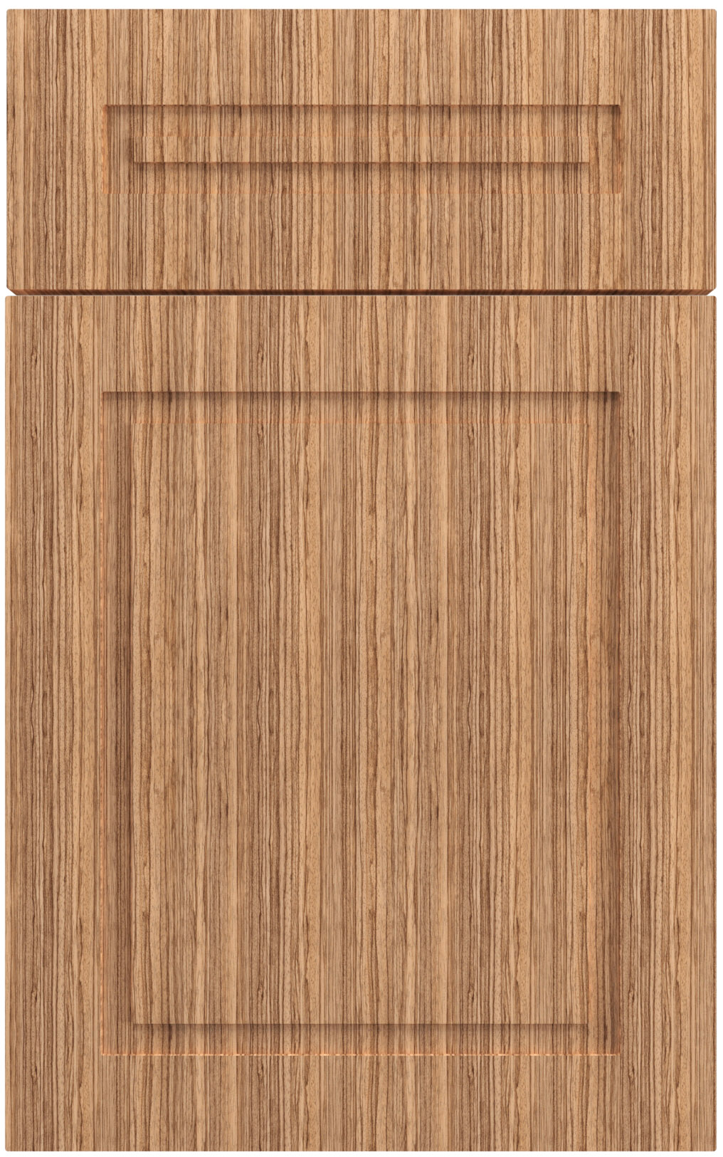 Фасады для кухни Модерн Фрезеровка «Ла Дефанс» Зебрано светлое №125 SIDAK SIST3653-9856