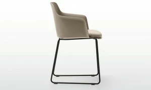 Quinti Sedute Полипропиленовый стул с салазками и подлокотниками Deep plastic