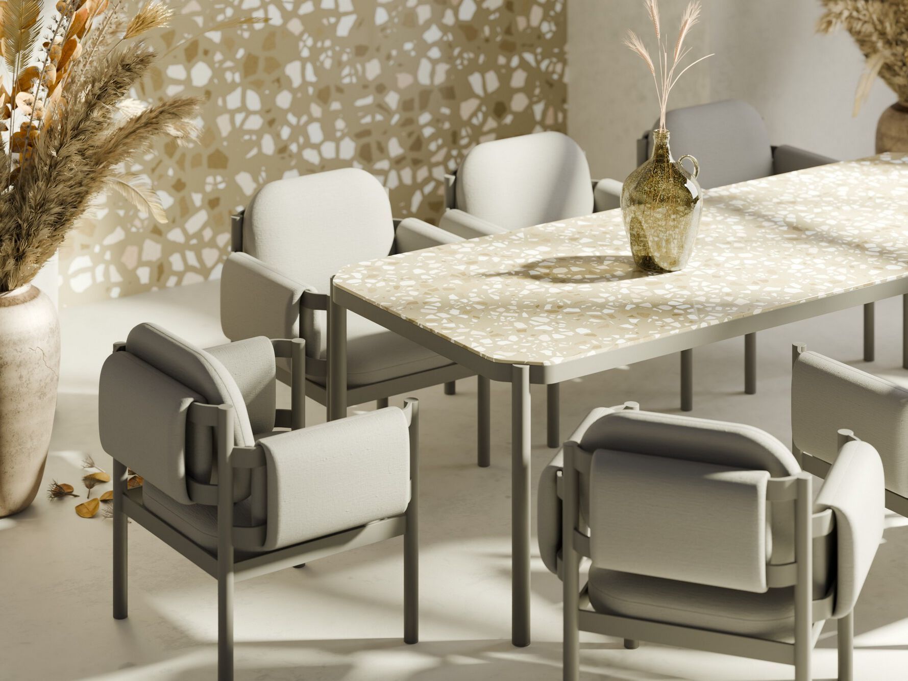 Алюминиевый мягкий садовый стул с подлокотниками Joyf Tropic ARCH-00108686 - Вид №4