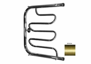 Полотенцесушитель водяной Aquanet Porto ПМ-2 500x600 бронза