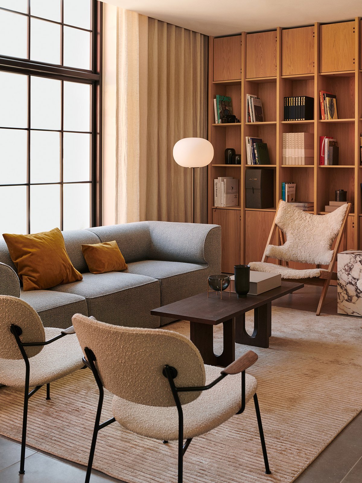 1195002-01BH08ZZ MENU Co Lounge, полностью обитый Темный мореный дуб | Мох - 022  - Вид №8