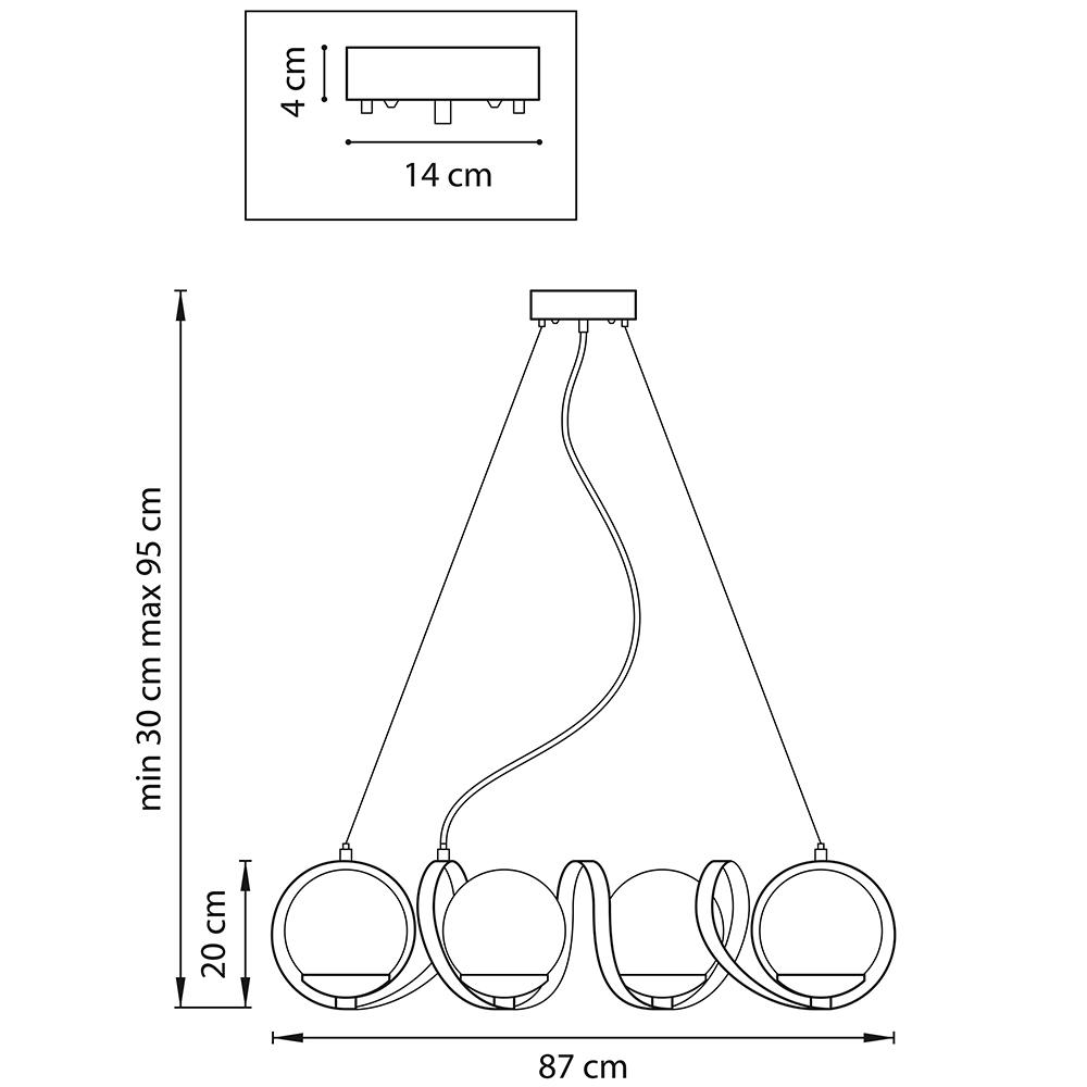 Подвесная люстра Lightstar Globo 803167 LIGHTSTAR ДИЗАЙНЕРСКИЕ, GLOBO 279525 Слоновая кость  - Вид №1