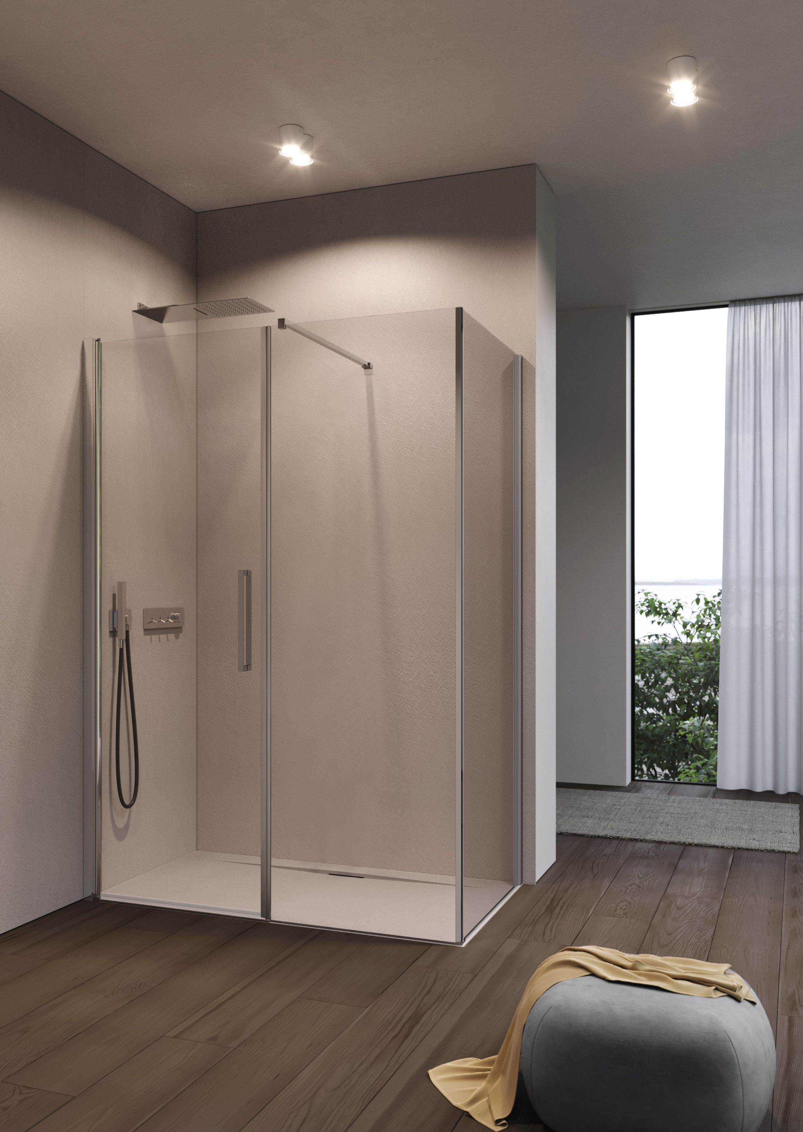 Угловая душевая кабина с распашной дверью DISENIA ARCH-00034552 - Вид №4