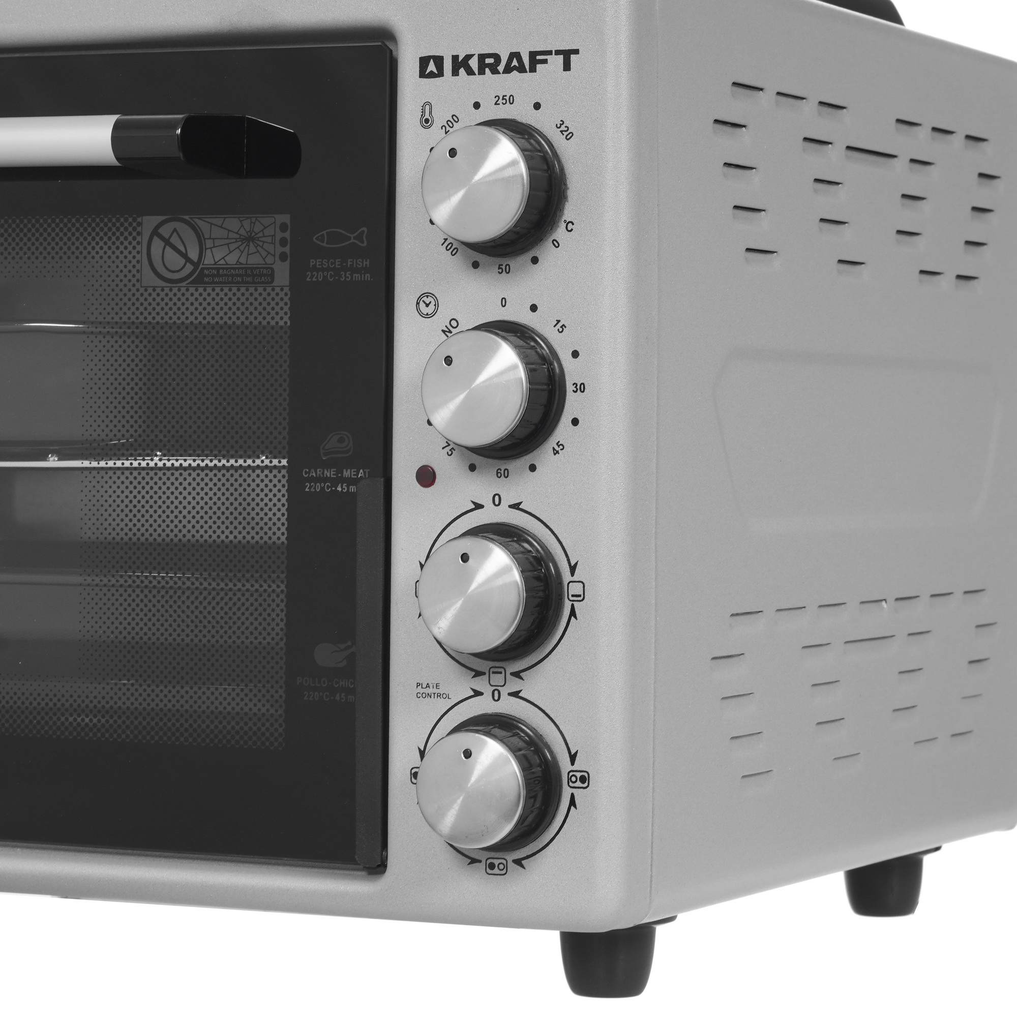 5347098 Мини-печь Kraft KF-MOHP 3800 GR серебристый STDN-0072208 - Вид №3