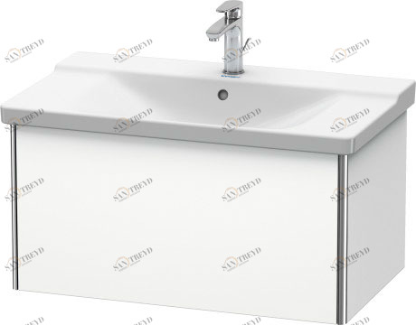 XS408101818 XSquare Тумбочка подвесная Белый матовый, декор Duravit