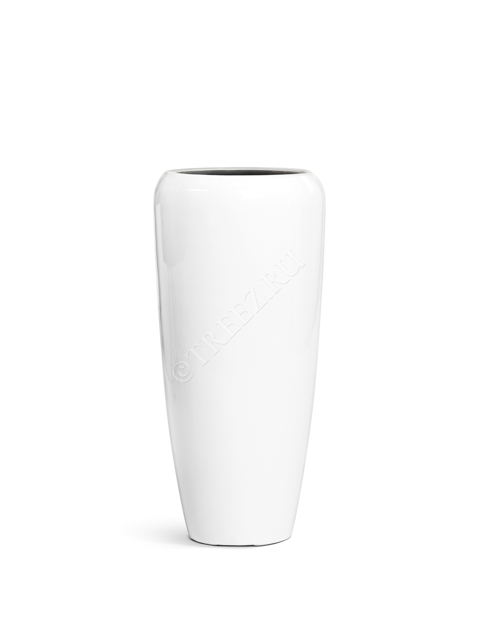 41.3320-05-036-WH-117 Кашпо  Effectory - серия Gloss - Высокий конус Design - Белый глянцевый лак Цветочная коллекция  - Вид №7