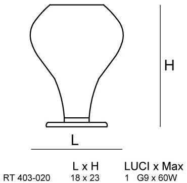 Siru Настольная лампа из муранского стекла Auriga Rt 403-020  - Вид №3