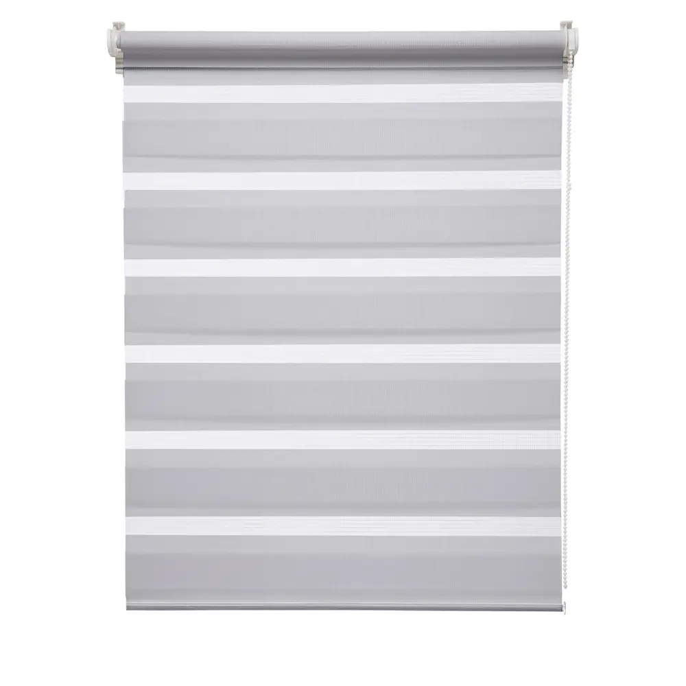 INSPIRE Peter — Рулонная штора день-ночь светло-серая 100x160 см 85225685 STLM-0060119 - Вид №1