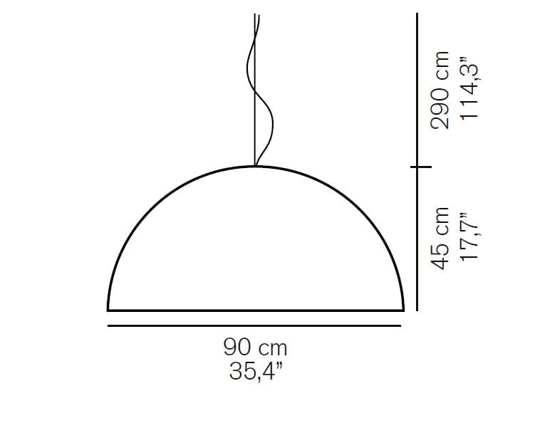 Сусальное золото и ПММА прямой свет подвесной светильник Oluce SONORA - 490/OR ARCH-00131635 - Вид №1