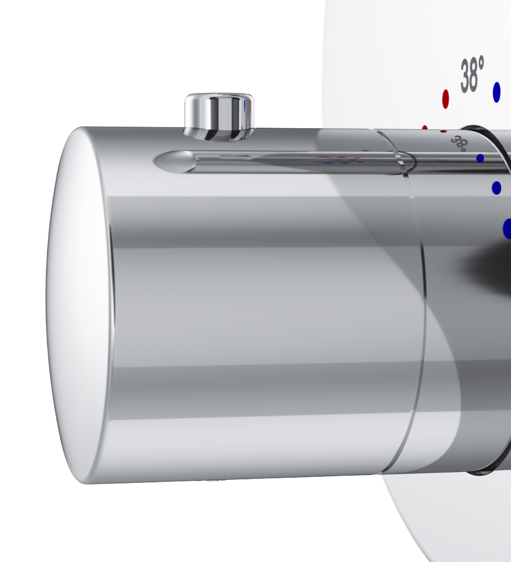 F8085500 cмеситель д/ванны/душа встраиваемый с термостатом шт AM.PM Like - Вид №4