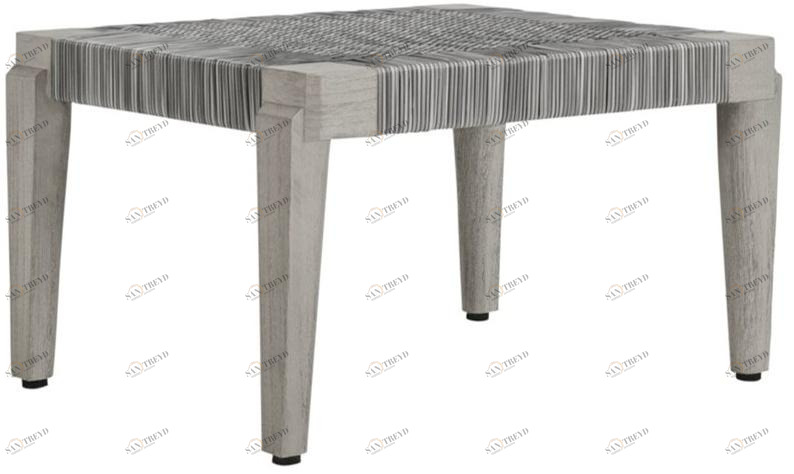 JANUS et Cie Прямоугольная подставка для ног из тика и janusfiber® Rock garden sun-id-1441066
