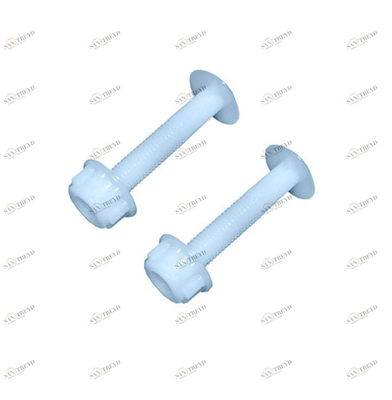 Комплект (винт,гайка) пластм.цветной (пара) АКВАКОМ 16929