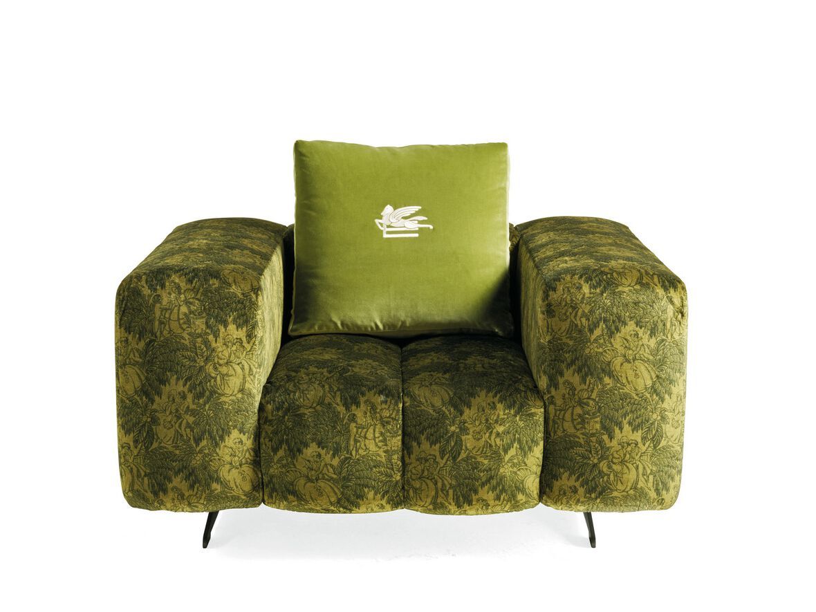 Тканевое кресло с подлокотниками ETRO Home Interiors Ratio ARCH-00069650