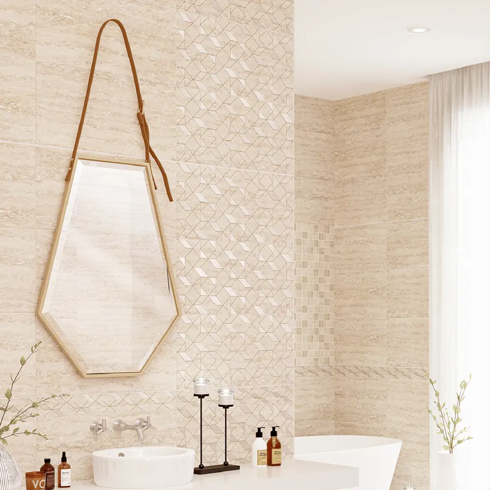 Плитка настенная Azori Ascoli 31.5x63 см 1.59 м² цвет бежевый STLM-2156546