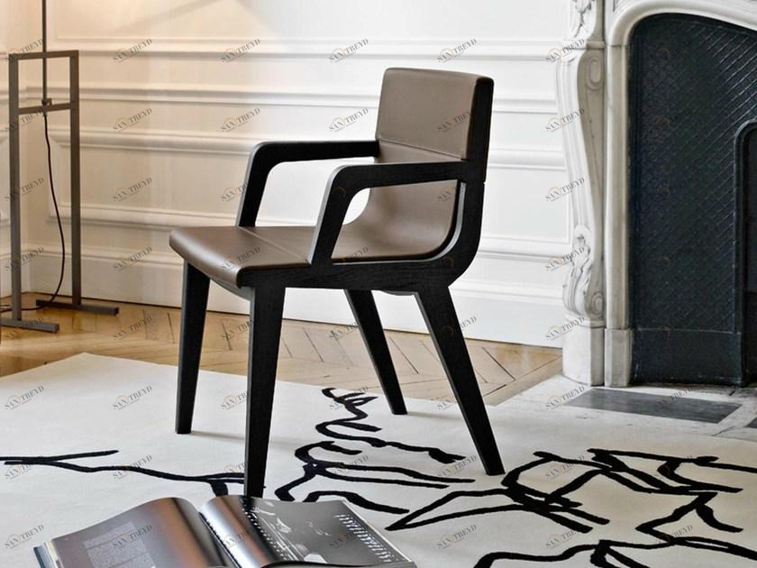 Maxalto Стул из массива дерева с подлокотниками Acanto sun-id-1514580