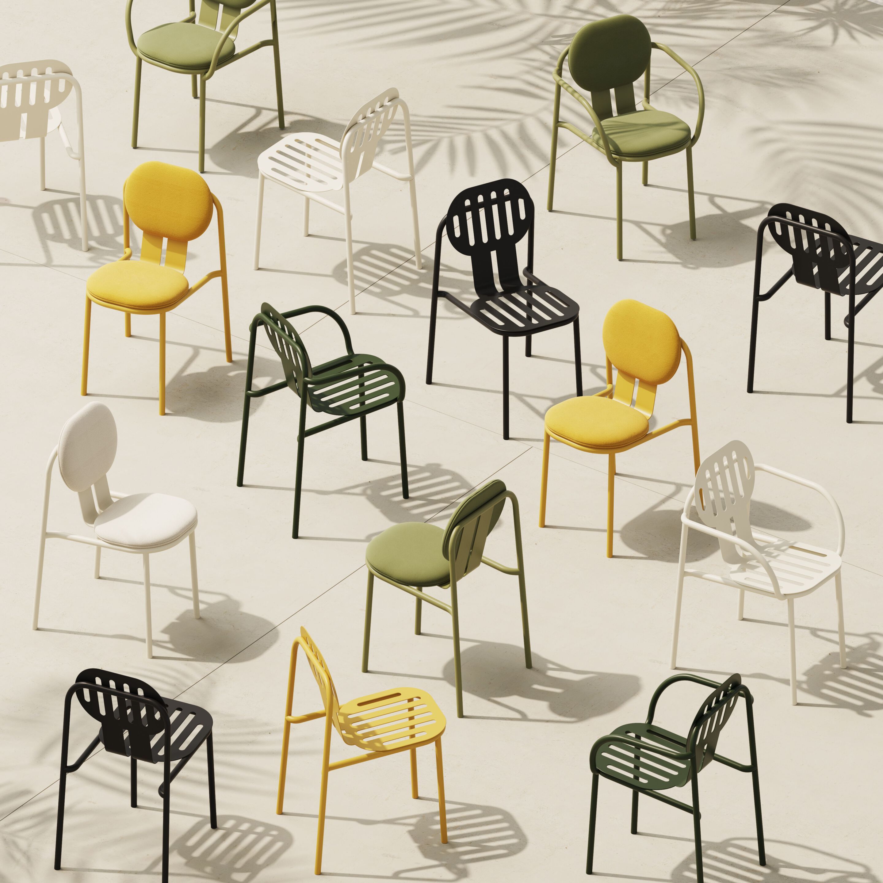 Алюминиевый и тканевый садовый стул с подлокотниками Joyf Desert ARCH-00022478 - Вид №3