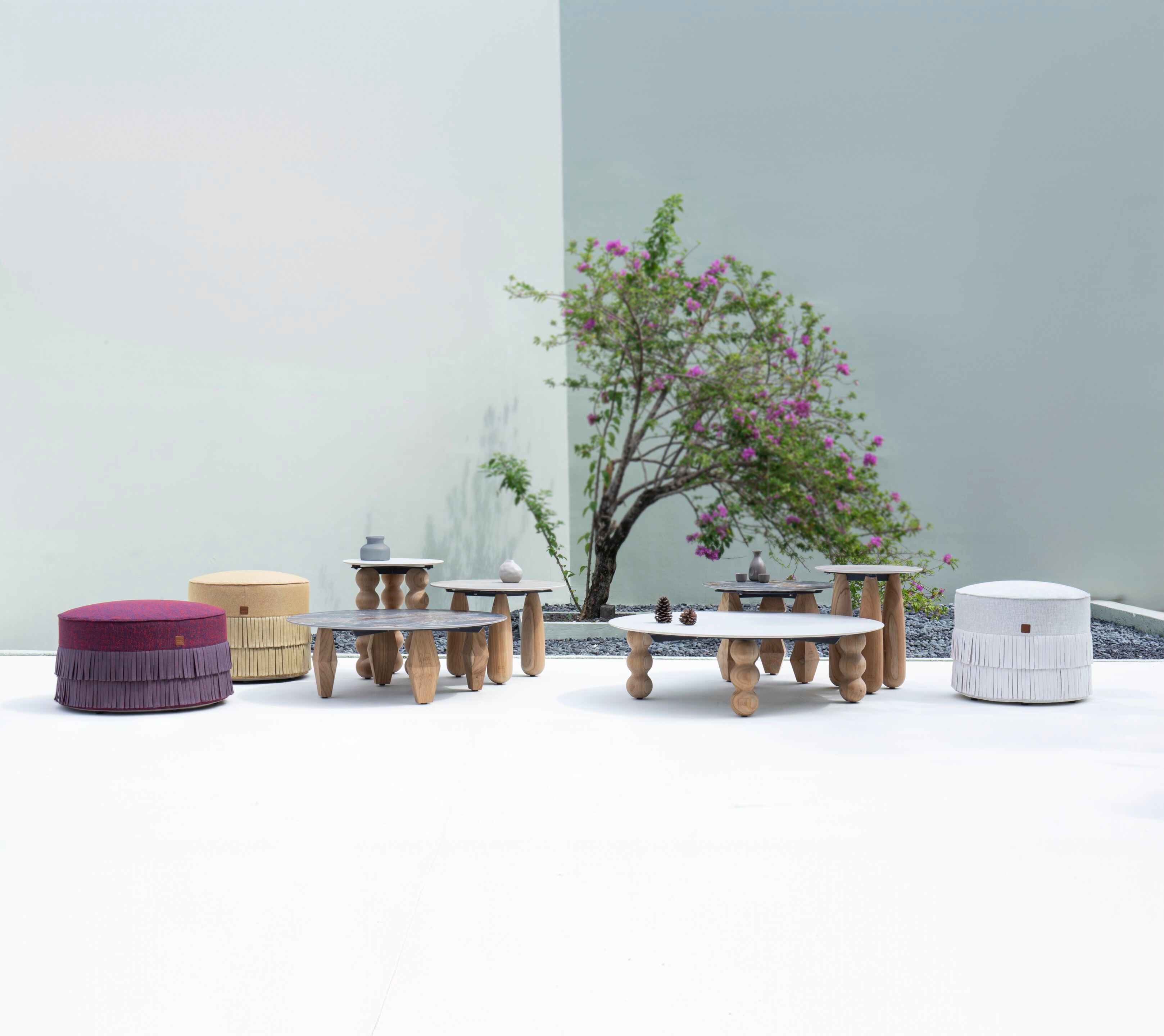 Ткань круглый сад пуфик MAMAGREEN Lorenzo ARCH-00095030 - Вид №5