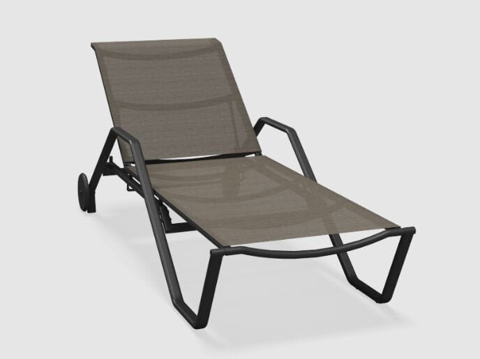 Ткань штабелируемый лежак Садовая кровать с колесами Gloster 180 ARCH-00089287 - Вид №2