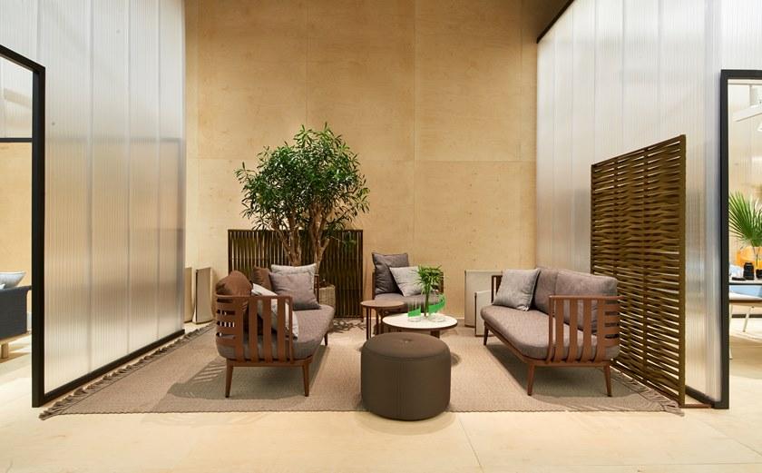 RODA 2-местный садовый диван из алюминия и ткани Thea sun-id-1494532 - Вид №5