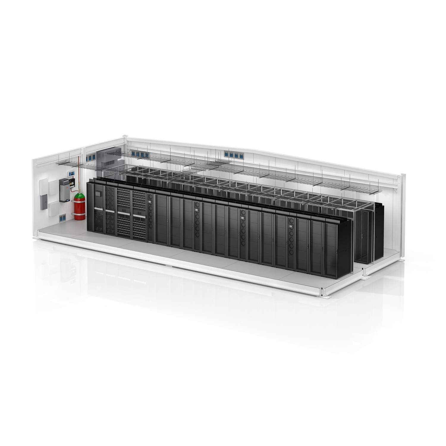 PFMIEC190C1N27C All In One Module Dual Bay 190kW 27 rack InRow CW 480V Schneider Electric 