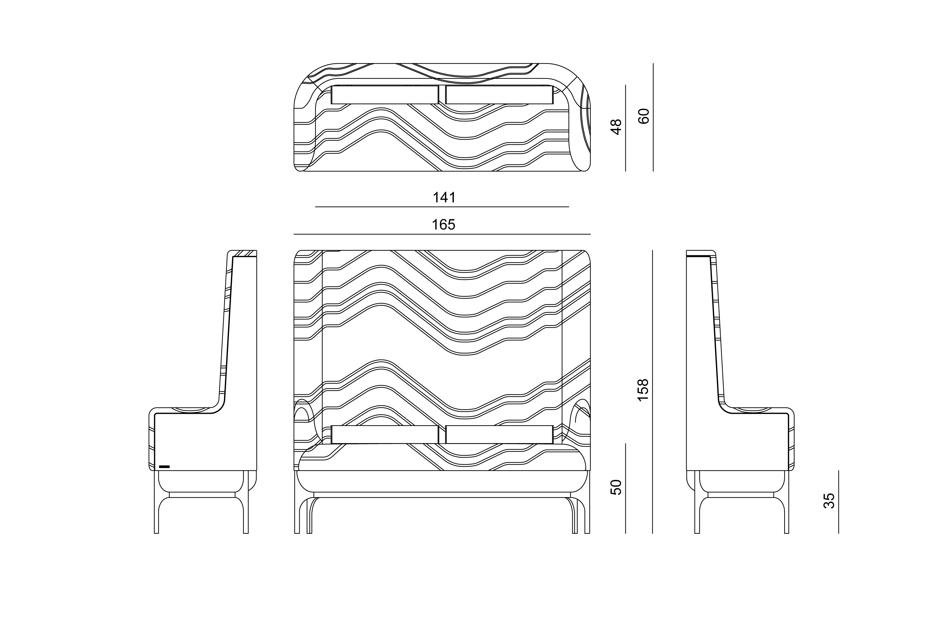 Leandro Высокая скамья Visionnaire  - Вид №7