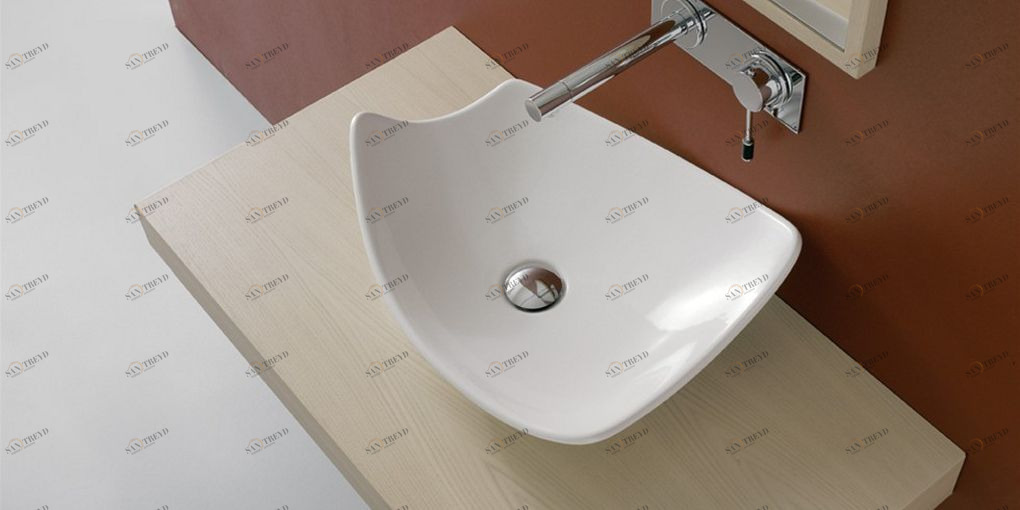 8051 Накладная раковина на столешницу  овальная Scarabeo Ceramiche 